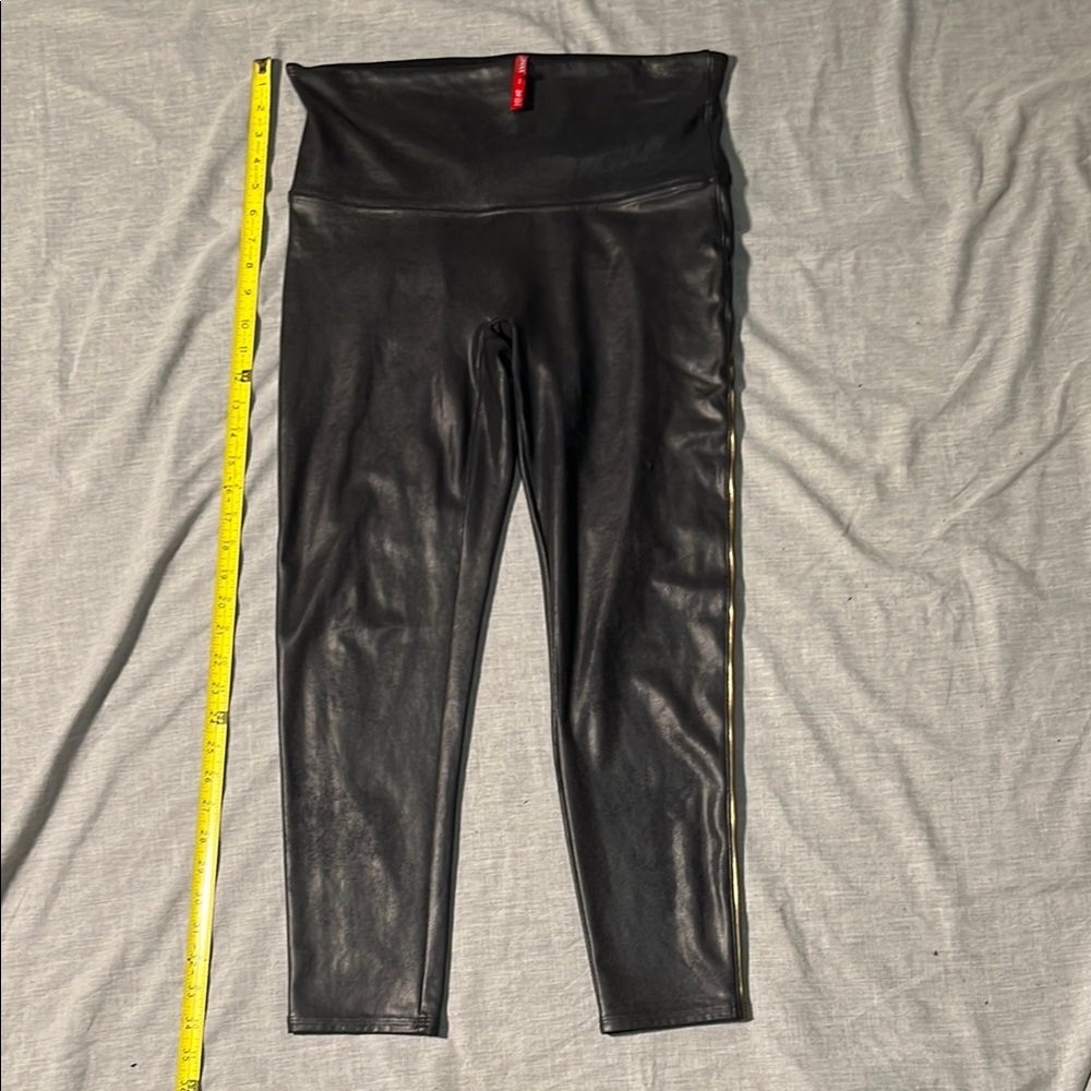 Black Faux Leather Leggings SPANX